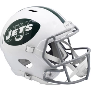 Casco de fútbol americano réplica tamaño completo velocidad retro de los New York Jets 1965-77 - Imagen 1 de 4