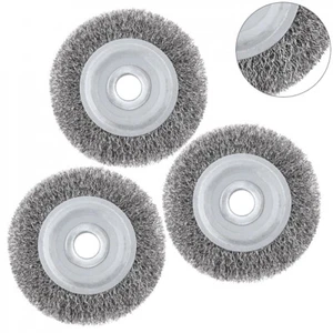 4''-12'' Crimped Stainless Steel Wire Wheel Brush Grinder Abrasive Tools - Picture 1 of 10
