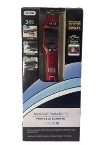 New VuPoint Magic Wand 4 Portable Handheld Scanner Red LCD PDS-ST470R-VP - Picture 1 of 12