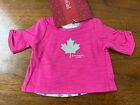 American Girl Canada Sparkle Star Cutaway Maple Leaf Shirt 