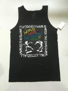 FLY SOCIETY - BLACK VEST WORLD WIDE - SMALL MEDUM X-LARGE - JET SETTER TK NEW - Picture 1 of 1