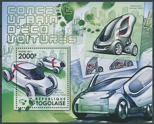 Togo 2011 MNH Cars Stamps Urban Concept Eco Cars Audi 1v S/S - Picture 1 of 1