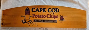 Vintage Cape Cod Kartoffelchips Werbung Holz Holzschild - super Zustand - Bild 1 von 9