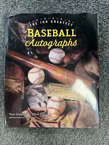 100 Greatest Baseball Autographs Hard Cover Book Tom Zappala VG Free Shipping - Foto 1 di 1