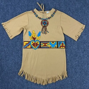 Vintage Indian Costume Dress Up Native American Youth Girl’s Size 6 Made USA - Picture 1 of 7