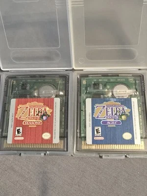 Nintendo Gameboy Color Zelda Oracle of Ages/Seasons Cartridges- EUC - Image 1 of 4