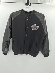 Vintage Steve & Barry's Aces High Varsity Medium Jacket Black Streetwear - Picture 1 of 12