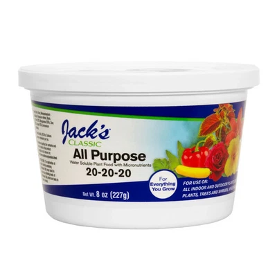 Jack's Classic 20-20-20 All Purpose Water-Soluble Fertilizer, 8oz - Image 1 of 4