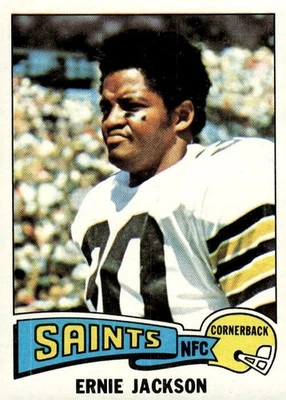 1975 Topps Ernie Jackson #323 New Orleans Saints - Image 1 of 2