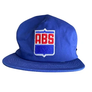 De colección Farm Ear Flap Cap ABS Parche Logo Hecho en EE. UU. Azul Americas Leyenda Años 70 - Imagen 1 de 9