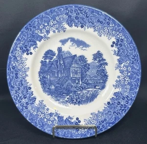 Wedgewood Queen’s Ware Salatteller Romantisch England Blau Huddington Court 8,25” - Bild 1 von 20