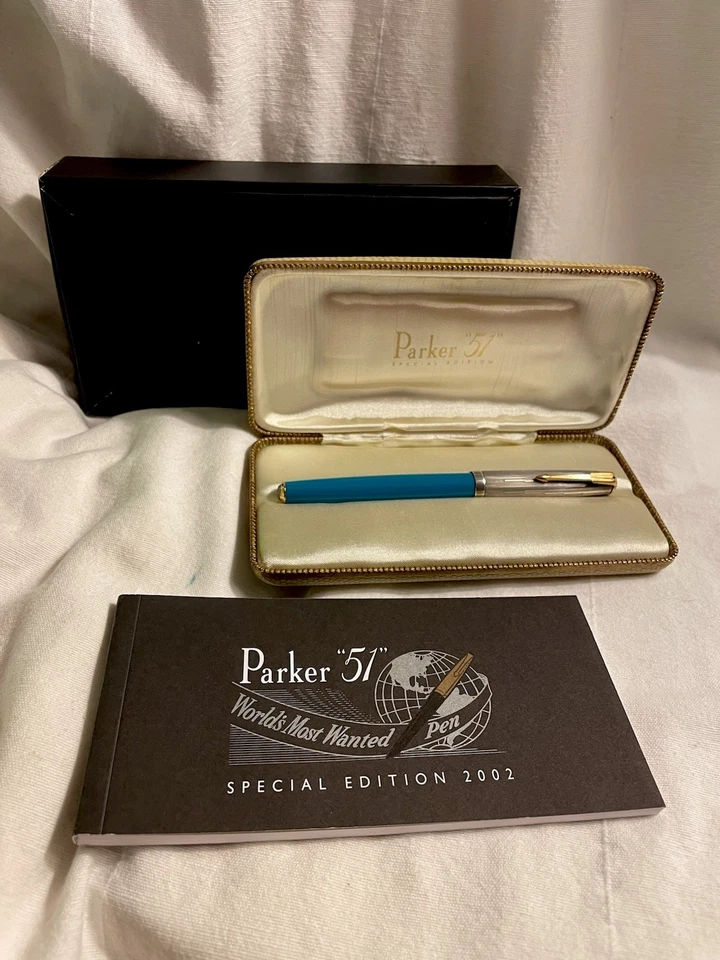 Pluma Estilográfica Parker Edición Limitada 2002 Modelo 51 Empire State con Caja USADA Foto 1 de 4