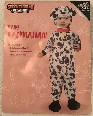 Halloween Dalmatian Baby Costume 18-24 Months Toddler Child Dog girls boys - Image 1 of 4