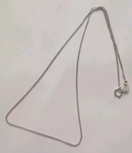 Collar de eslabones de plata de ley 14" 1,2 g. R8M - Imagen 1 de 3