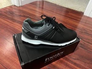 Zapatos de golf FootJoy Pro SL 53077 - negros/carbón/azul claro - talla 10,5 medianos - Imagen 1 de 4