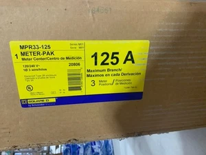 Square D MPR33125 Meter Pak Ringless 125A 3 Position - Picture 1 of 1