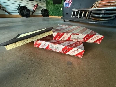 (2) FILTRO DE AIRE TOYOTA 10-17 AVALON CAMRY HIGHLANDER SIENNA 17801-YZZ11 - genuino Foto 1 de 4