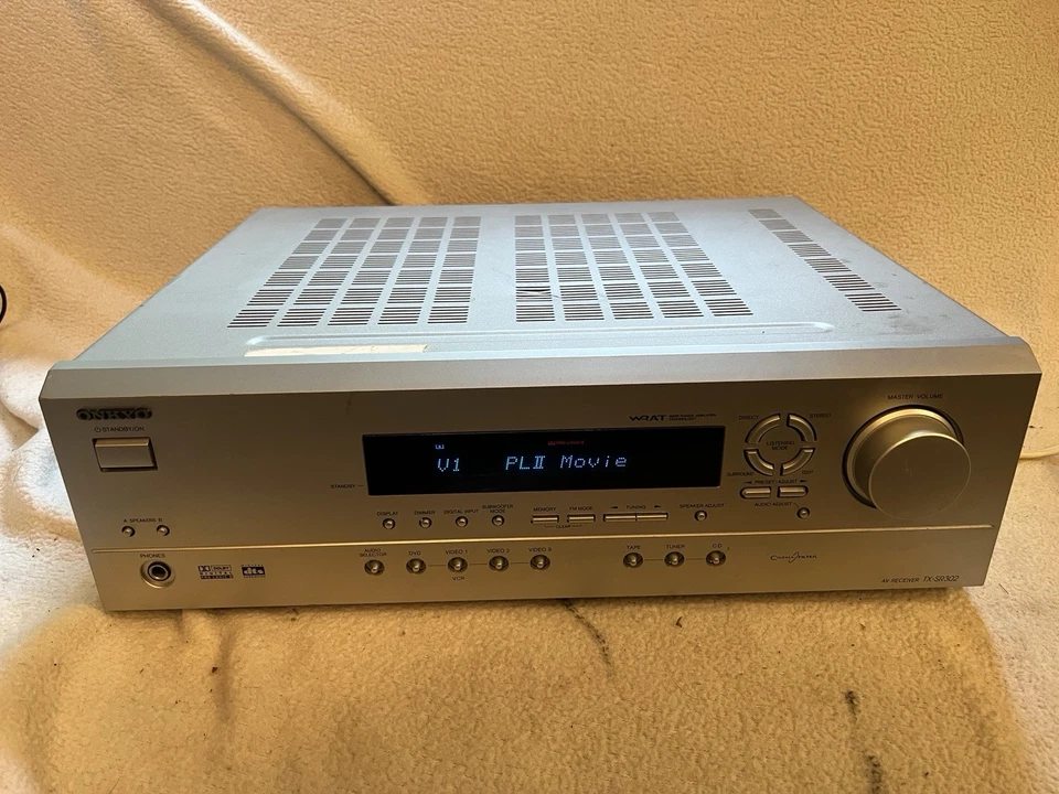💙Onkyo 5.1ch TX-SR302 Dolby DTS WRAT Home Theater A/V Receiver TESTED WORKS - Image 1 of 4