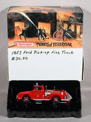Matchbox YFE14-M Models Of Yesteryear 1953 Ford Pickup Fire Truck - Image 1 of 4