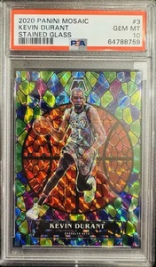 2020-21 Panini Mosaic - Stained Glass Kevin Durant #3 Case Hit! PSA 10 🔥🔥🔥 - Bild 1 von 2