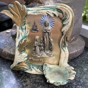 Wandbild von Lourdes mit weihwasserbecken Anno Mundi 2000 - Bild 1 von 9