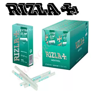 FILTRI RIZLA MENTOLO ULTRA SLIM 5,7MM POP TIPS IN STICK DA 20 SCATOLE 120 FILTRO - Picture 1 of 2
