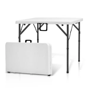 3FT Portable Square Card Folding Table Outdoor Indoor Camping Yard Picnic Party - Picture 1 of 8