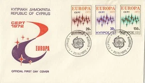 Cyprus Scott 380-2 FDC - 1972 Europa Issue - Picture 1 of 1