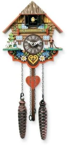 Musical Multi-Colored Quartz Cuckoo Clock Made in Germany - Picture 1 of 1