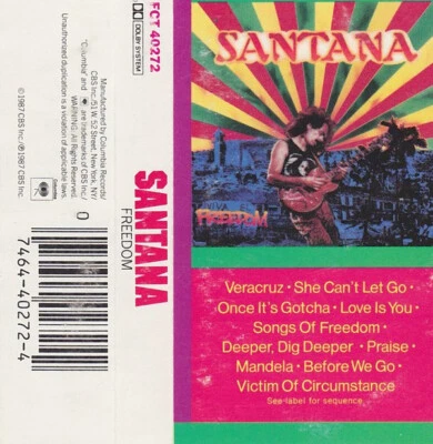 Santana - Freedom (Cass, Album) (Very Good Plus (VG+)) - 2831052871 - Image 1 of 3