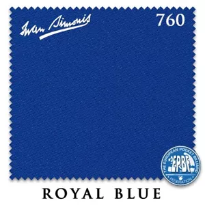 8' Simonis 760 Pool Billiard Table Cloth - Royal Blue - AUTHORIZED DEALER - Picture 1 of 3