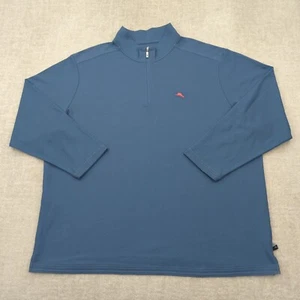 Tommy Bahama Pullover Sweater Mens 2XLB Big Island Zone 1/4 Zip Marlin Logo Golf - Picture 1 of 12