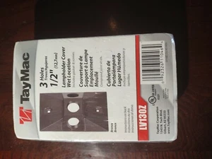 TayMac 3 Holes Lampholder Cover Wet Location Includes Gasket & Screws - Picture 1 of 4