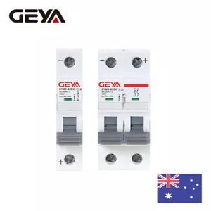 GEYA Solar DC Mini Circuit Breaker 1/2P MCB 6/10/16/25/32/40/50/63/80/100/125Amp - Picture 1 of 13