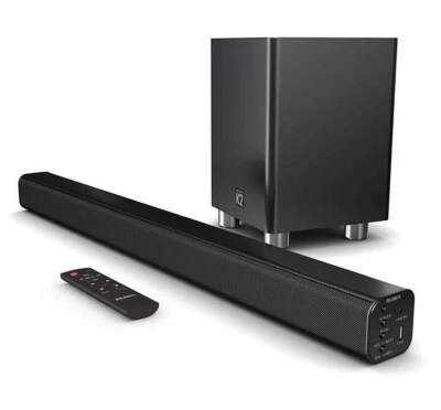 Barra de sonido TV + subwoofer, BT, HDMI ARC, USB, AUX-IN, remoto, MAJORITY K2, COMO NUEVO - Imagen 1 de 2
