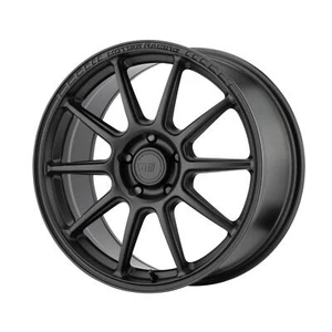 18x8.5 +45 Motegi MR140 SS10 5x112 Satin Black Wheels (Set of 4) - Picture 1 of 1