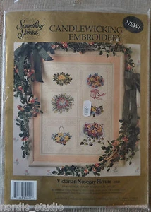 CANDAMAR Something Special Cross Stitch Kit - VICTORIAN NOSEGAY PICTURE 18 x 14" - Picture 1 of 7