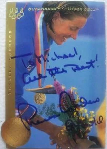 Theresa Andrews signierte Olympia Karte - Bild 1 von 3