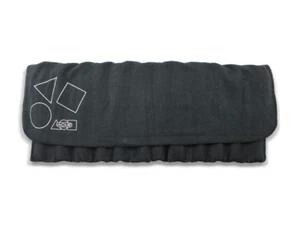 ACME Studio Black Anti Tarnish Flannel Roll Up PEN POUCH Holds 12 Pens NEW - Picture 1 of 3