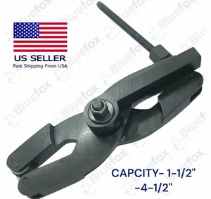8-1/4" Knurling Tool Holder Scissor Type Clamp Type Capacity 1-1/2 - 4-1/2 - Picture 1 of 4