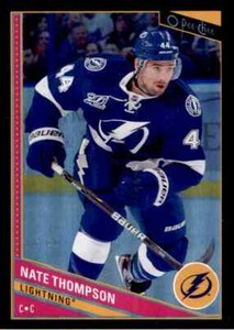 2013-14 O-PEE-CHEE RAINBOW BLACK NATE THOMPSON 056/100 TAMPA BAY LIGHTNING #249