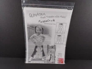 Farbenmix Girls QUMAIRA Flare Trousers Sewing Pattern German - Picture 1 of 11