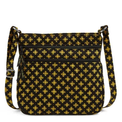 Bandolera Vera Bradley Negra Dorada Triple Cremallera Hipster Pittsburgh Steelers Colores Foto 1 de 4