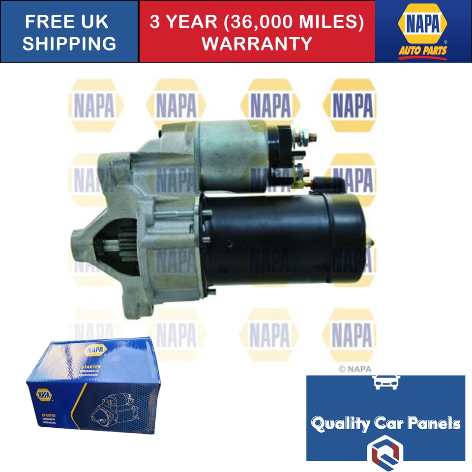 For Peugeot 305 1982-1988 1.6 1.9 Napa Starter Motor NSM1570 - Image 1 of 1