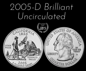 2005 D California Statehood Quarter Brilliant Uncirculated from OBW Roll *JB's* - Picture 1 of 3