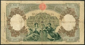 Italia, Banca d'Italia, 5000 liras, 24-3-1955, #M560 0091, NF - Imagen 1 de 2