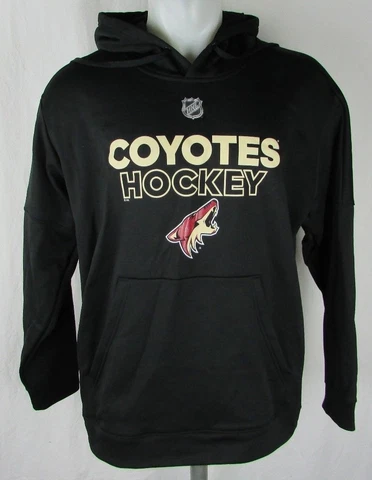 NHL Phoenix Coyotes Men's Adidas Black Climawarm Pullover Hoodie 2XL 3XL Cover