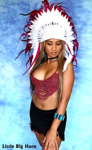 Federhaube War bonnet Kopfschmuck Indianer Coiffe Indienne Little Big Horn - Bild 1 von 3