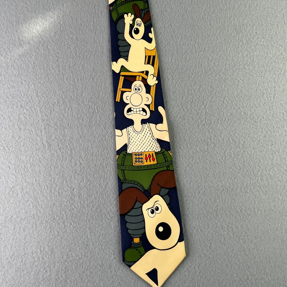 Corbata de seda Mad Dogs & Englishmen Shaun the Sheep para hombre Repp 1989 vintage.   B4 Foto 1 de 4