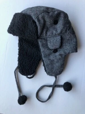 Para Hombres Mossimo Supply Co. Gris y Negro Manchado Tweed Trapper Sombrero Talla Única Unisex Foto 1 de 4